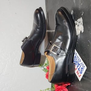 FRANCESCHETTI Leather Monk Strap Dress Shoe NO Written Size